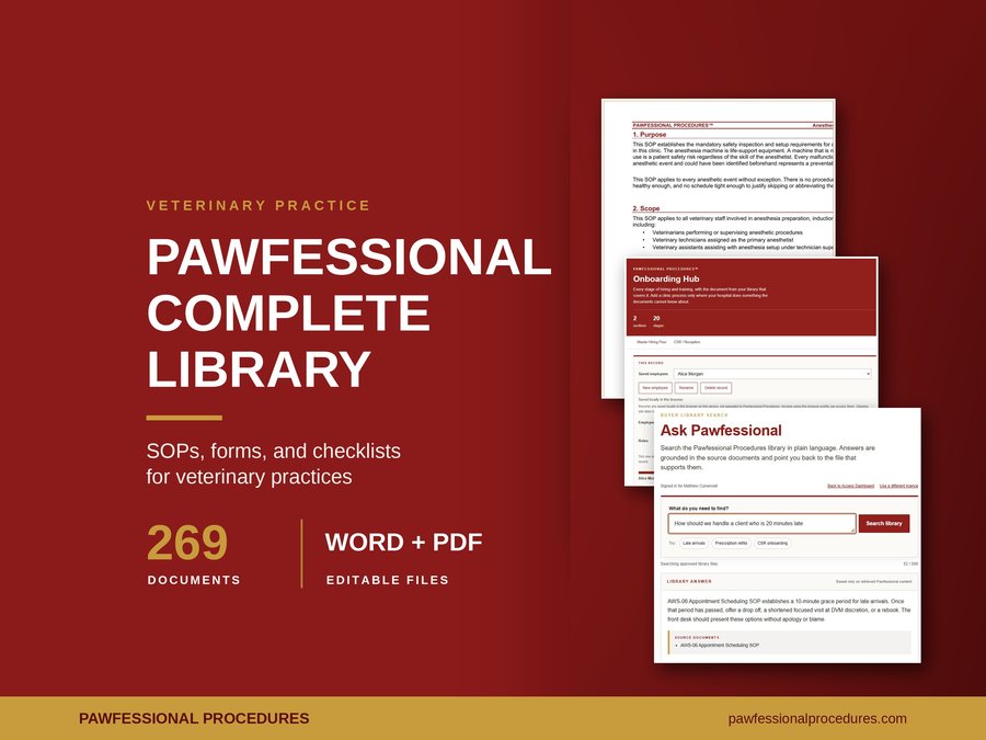 Pawfessional Complete Library, 269 documents in Word and PDF