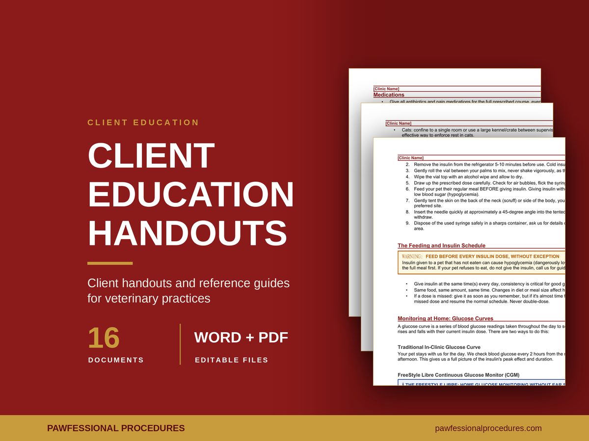 Client Education Handout Bundle, preview 1 of 3