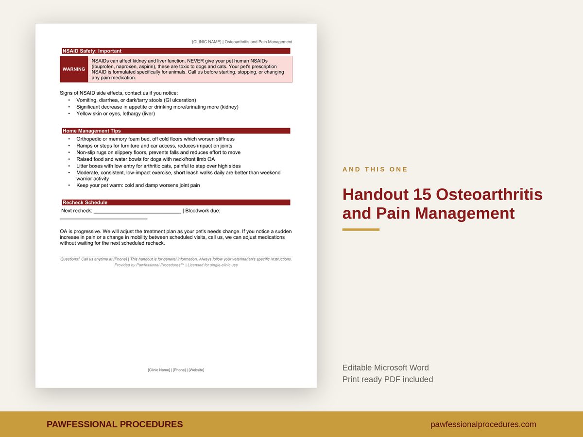 Client Education Handout Bundle, preview 3 of 3
