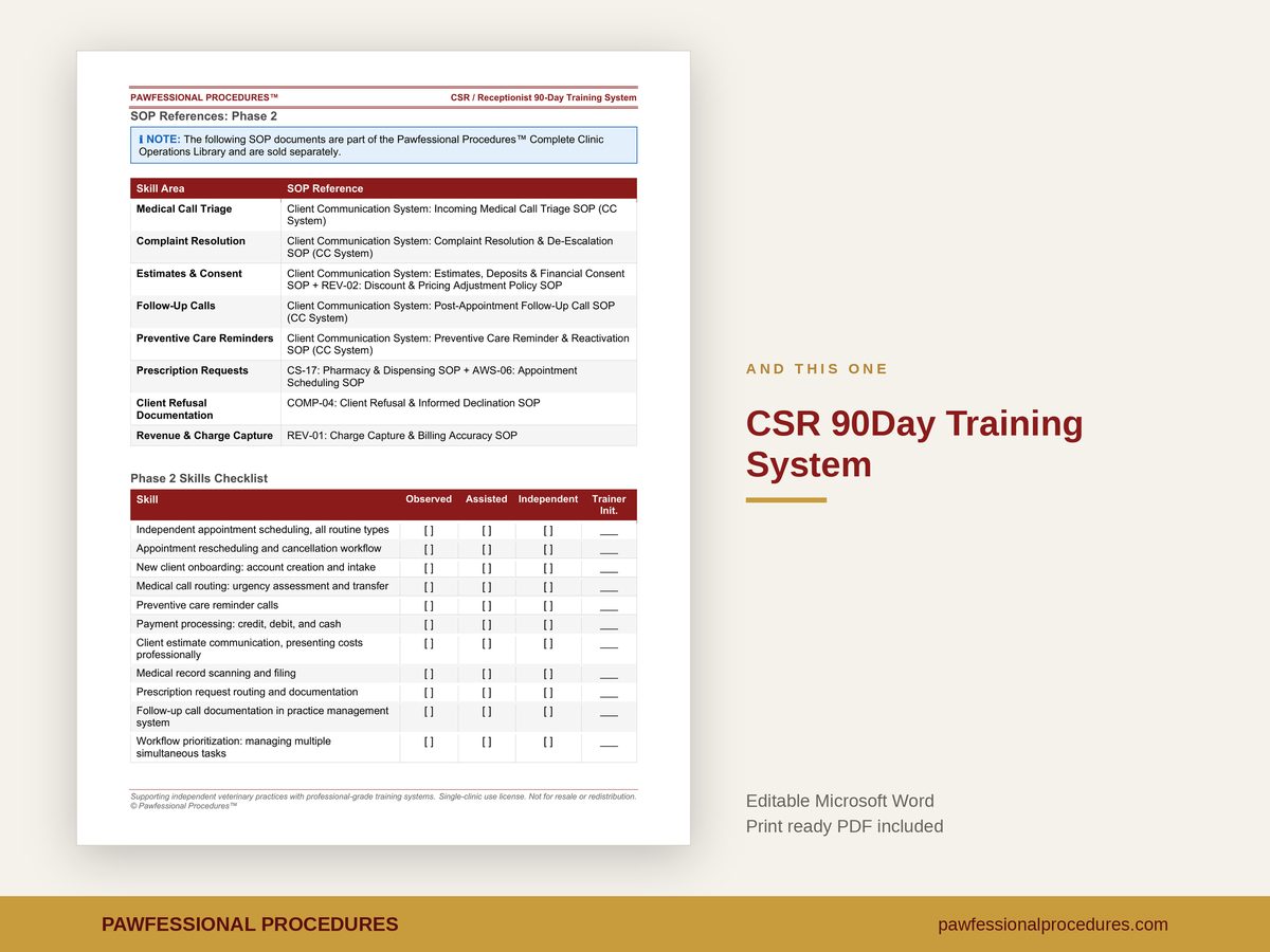 Client Service Representative 90 Day Training System, preview 3 of 3