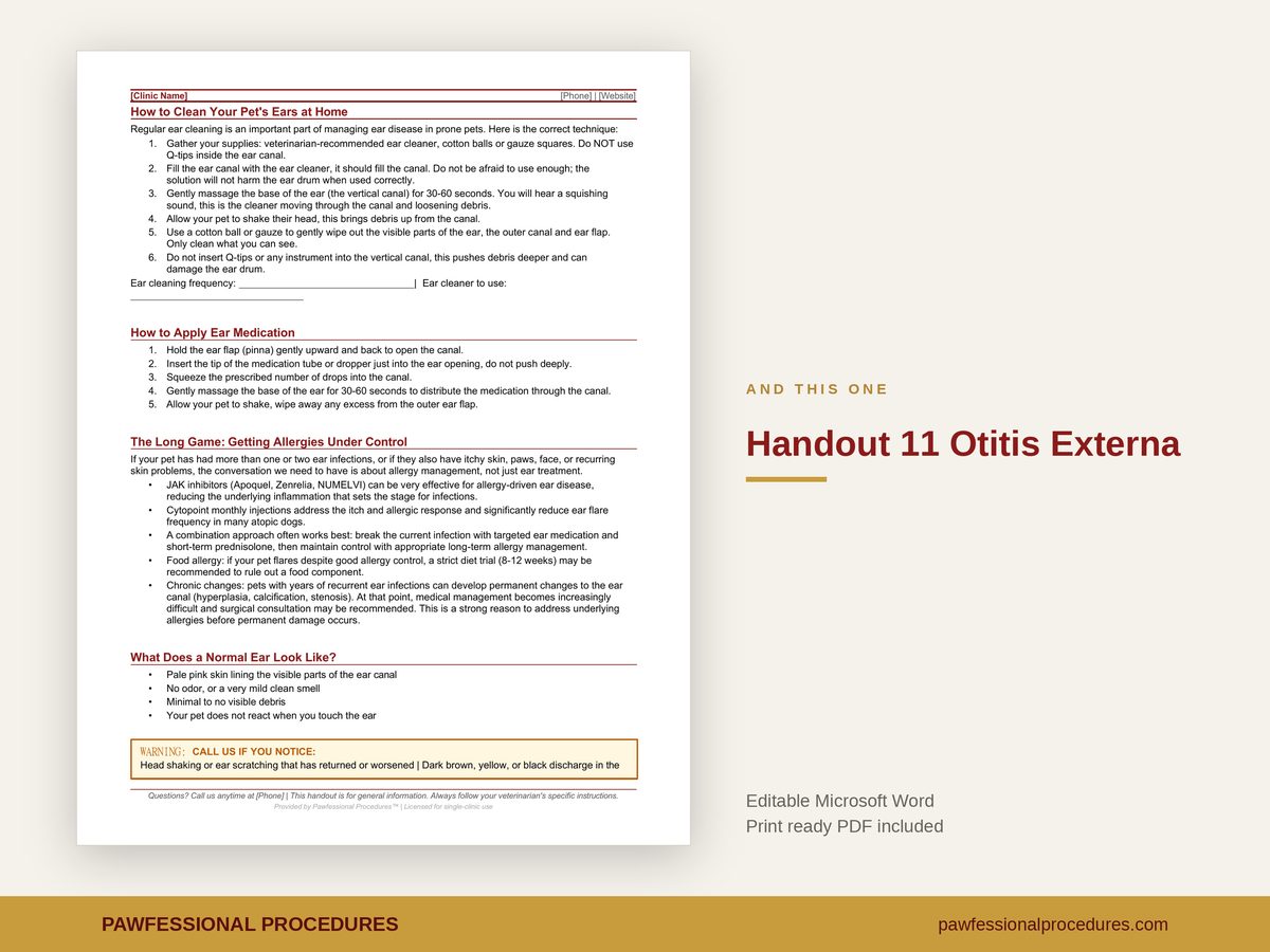 Ear Infections Client Handout, preview 3 of 3