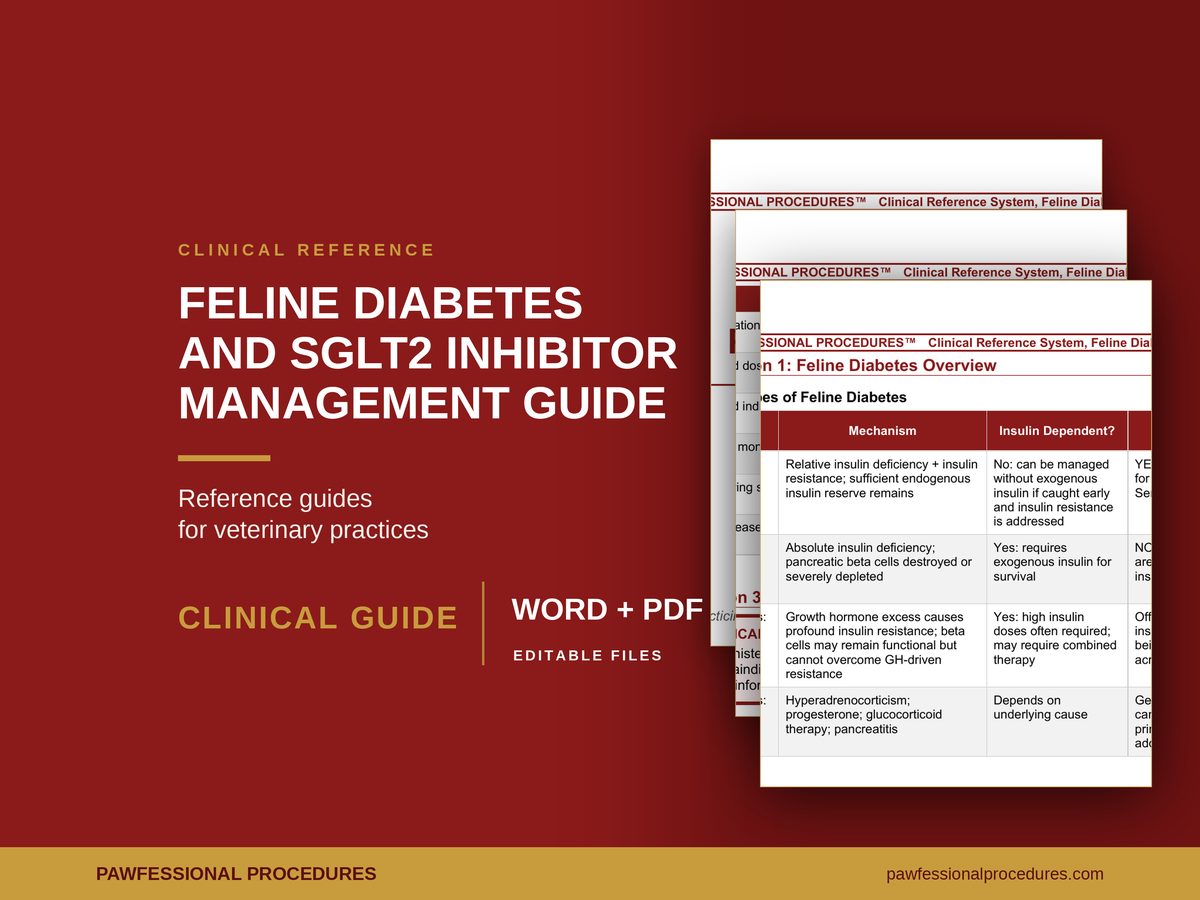 Feline Diabetes and SGLT2 Inhibitor Management Guide, preview 1 of 3