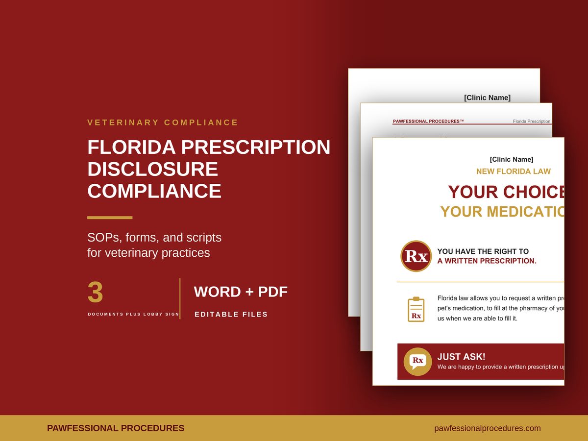 Florida Prescription Disclosure Compliance Pack, preview 1 of 3