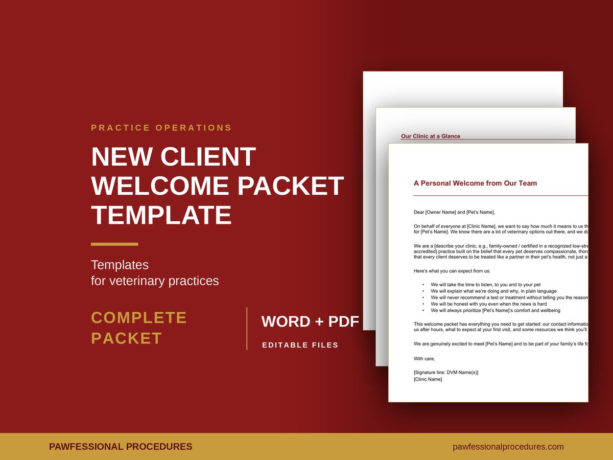 New Client Welcome Packet Template, preview 1 of 3