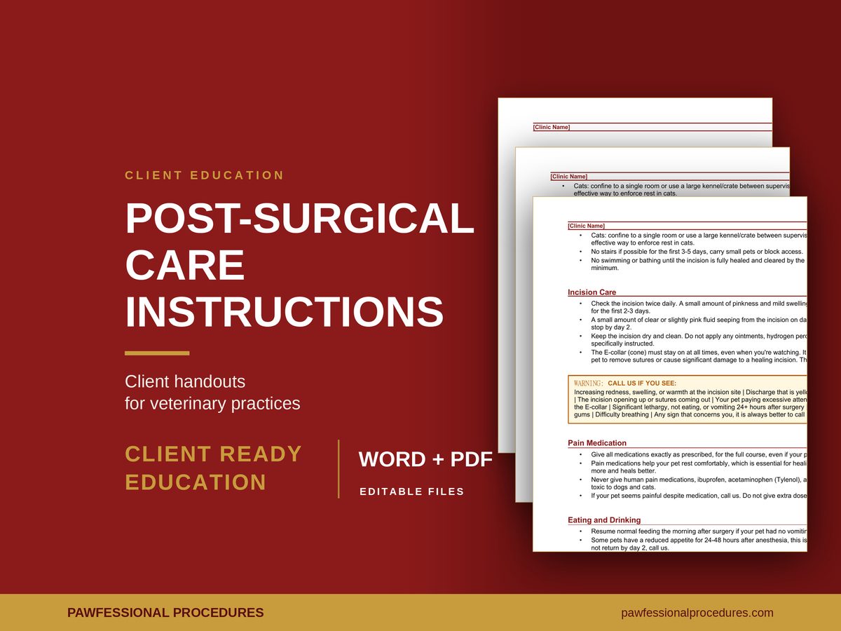 Post-Surgical Care Instructions, preview 1 of 3