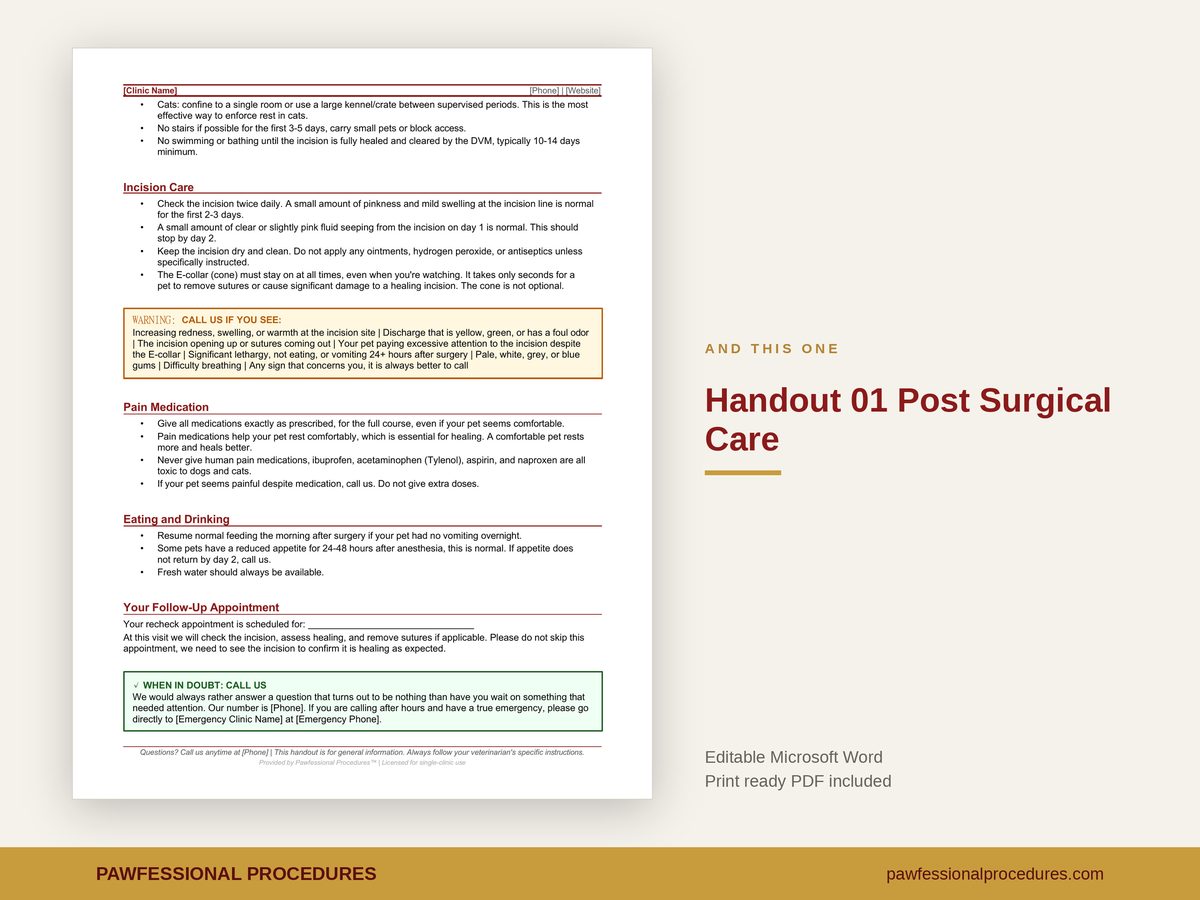 Post-Surgical Care Instructions, preview 3 of 3