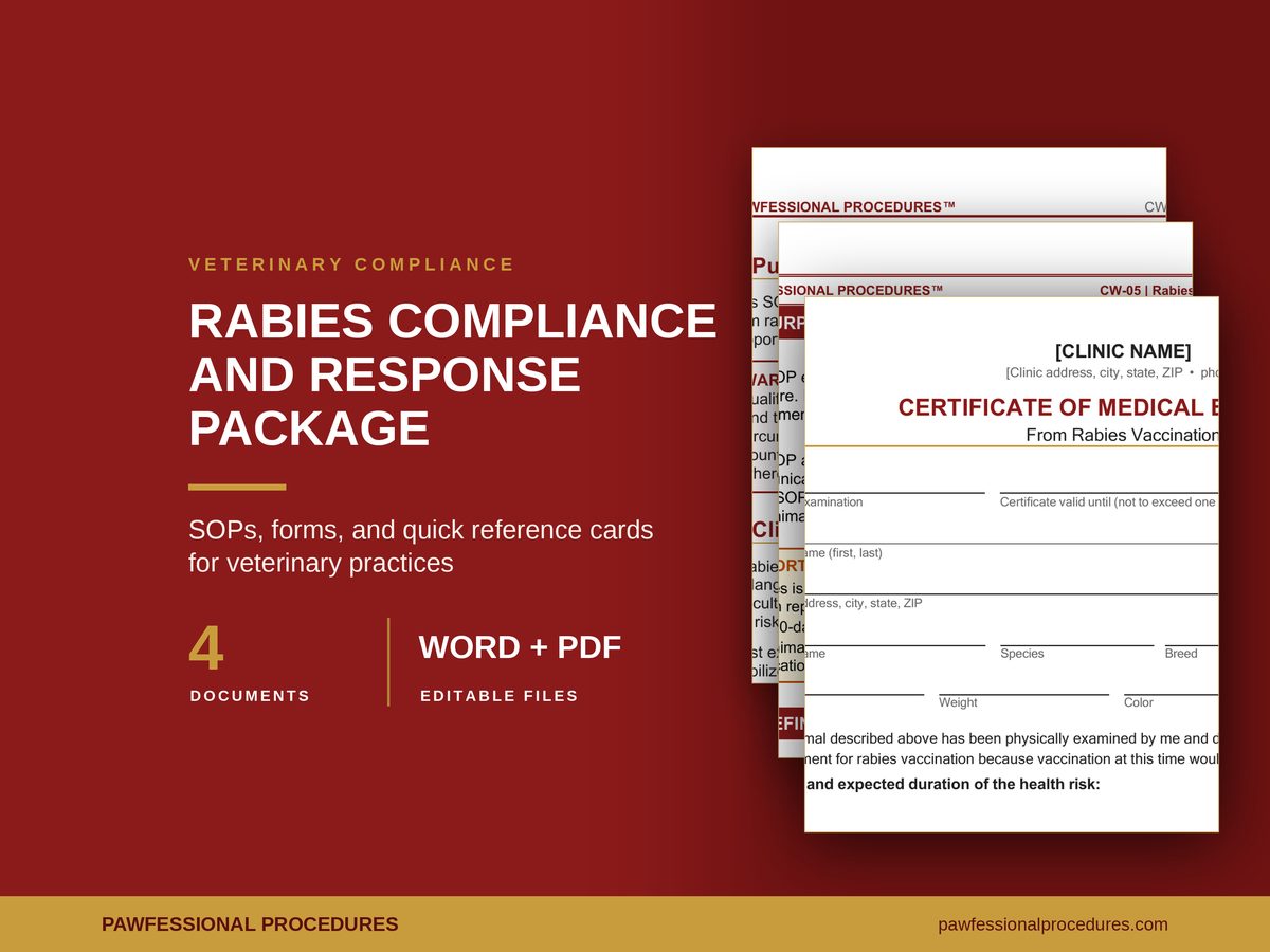 Rabies Compliance and Response Package, preview 1 of 3