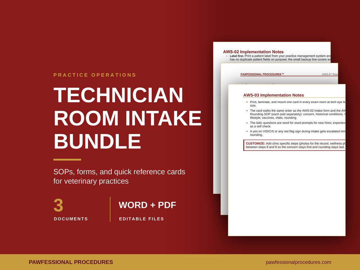 Technician Room Intake Bundle, preview 1 of 3