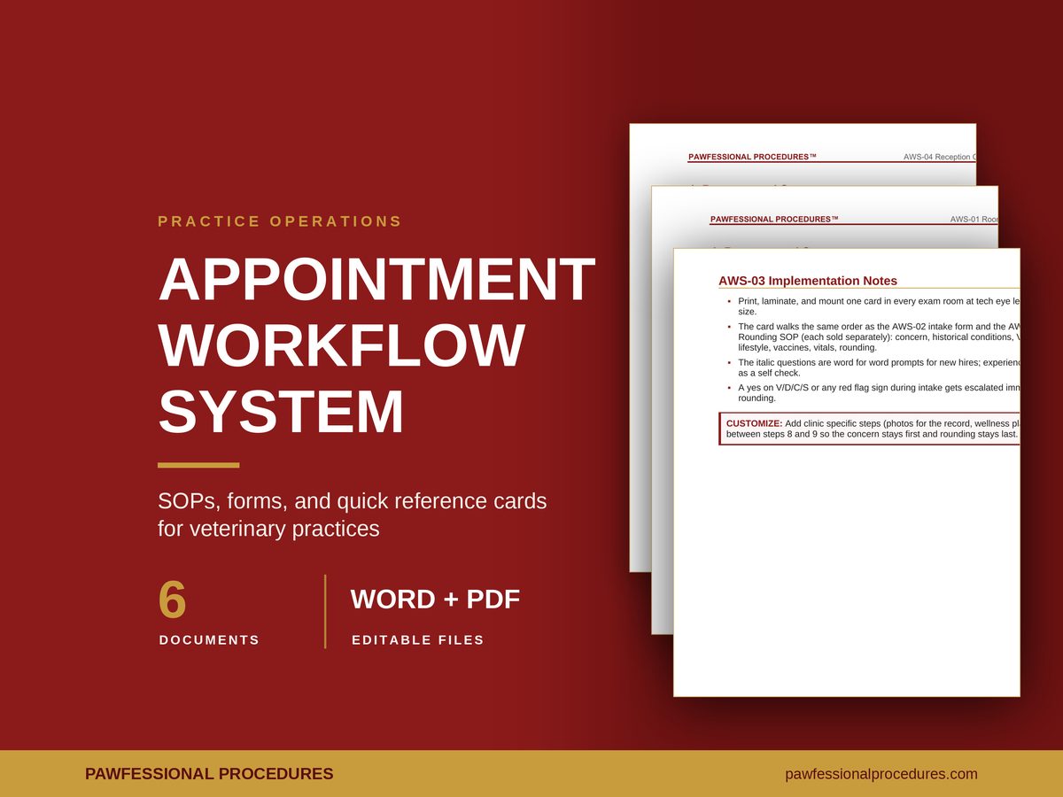 Veterinary Appointment Workflow System, preview 1 of 3